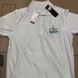 Antigua NFL Super Bowl LIV Miami White Polo Medium